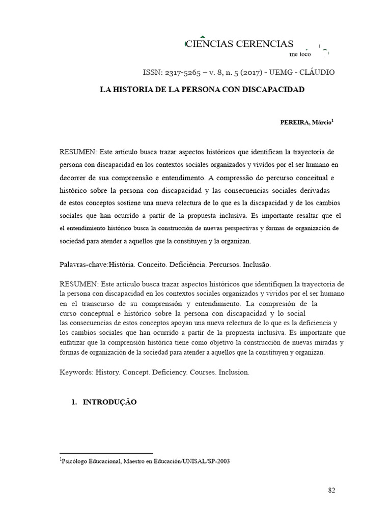 Historia de la Discapacidad y Inclusión | PDF | Invalidez | Aprendizaje