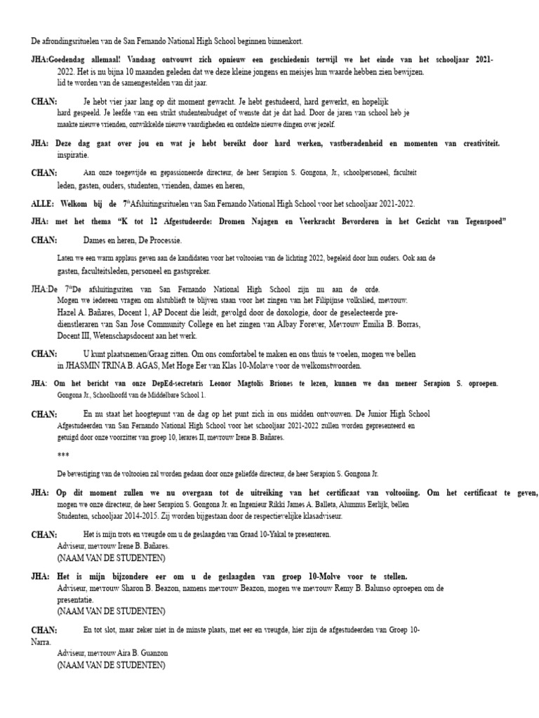Script-completie-riten | PDF
