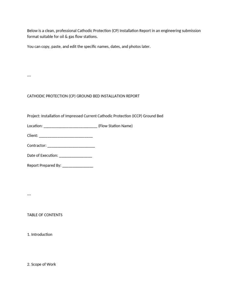 CP Installation Report | PDF | Electricity | Electromagnetism