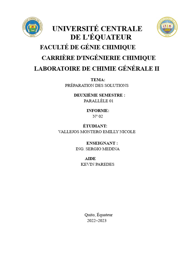 Préparation de Solutions Acides et Basiques | PDF | Hydroxyde de sodium ...