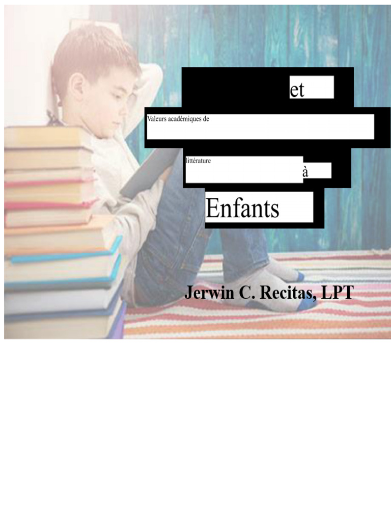 Importance de la littérature pour enfants | PDF | Bibliothèques ...