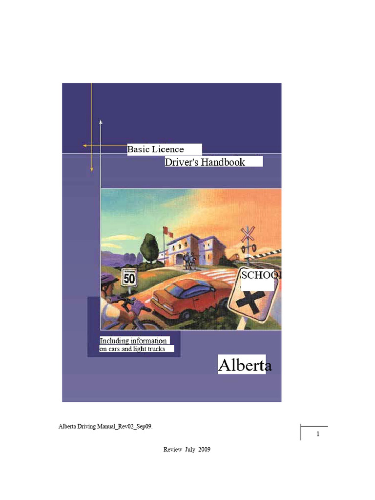 Alberta Driving Manual Overview | PDF | Driver's License | Driving