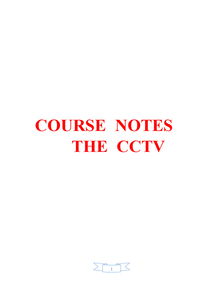 Understanding CCTV Components and History | PDF | Thermography | Camera ...