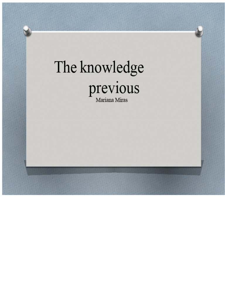 Exploring Prior Knowledge in Education | PDF | Knowledge ...