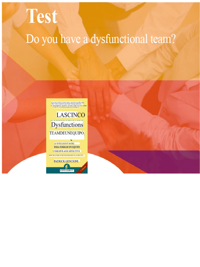 Diagnose Team Dysfunction Questionnaire | PDF | Cognition | Social ...