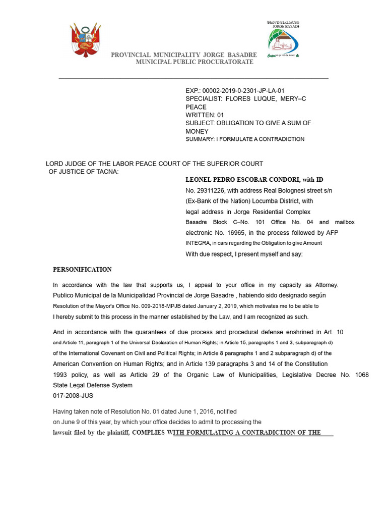 Afp response | PDF | Lawsuit | Justice