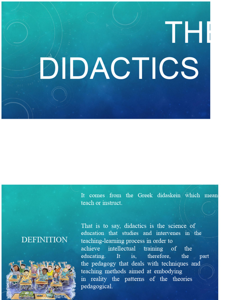 Didactic Definition Study Problems | PDF | Pedagogy | Education Theory