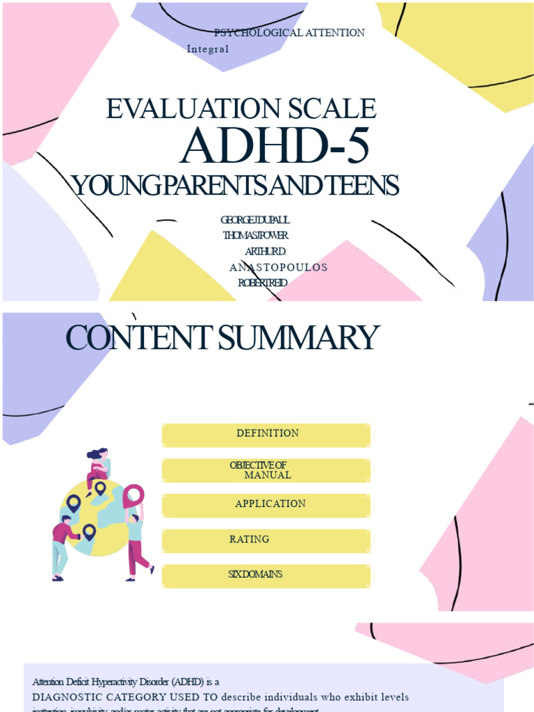 ADHD-5 Evaluation Scale Overview | PDF | Attention Deficit ...