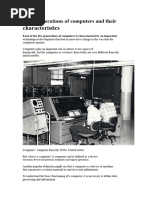 Overview of First Generation Computers | PDF | Electronics | Vacuum Tube