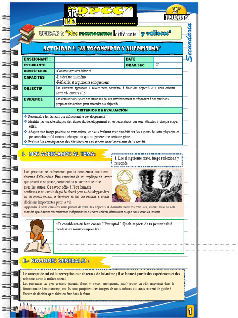 Développer l'autoconcept positif | PDF | Estime de soi | Émotions
