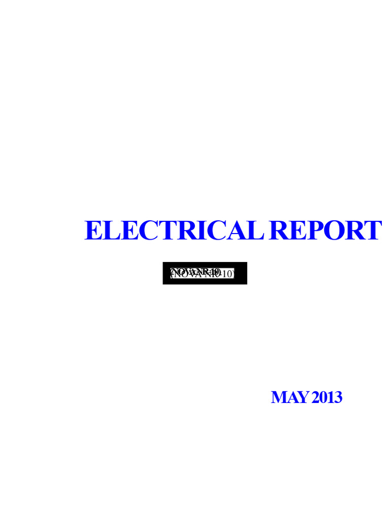 Electrical Report - Standard Nr-10 | PDF | Electric Power ...