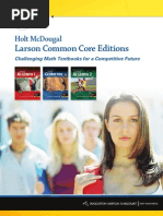 80402566 Holt McDougal Larson Common Core Editions Overview
