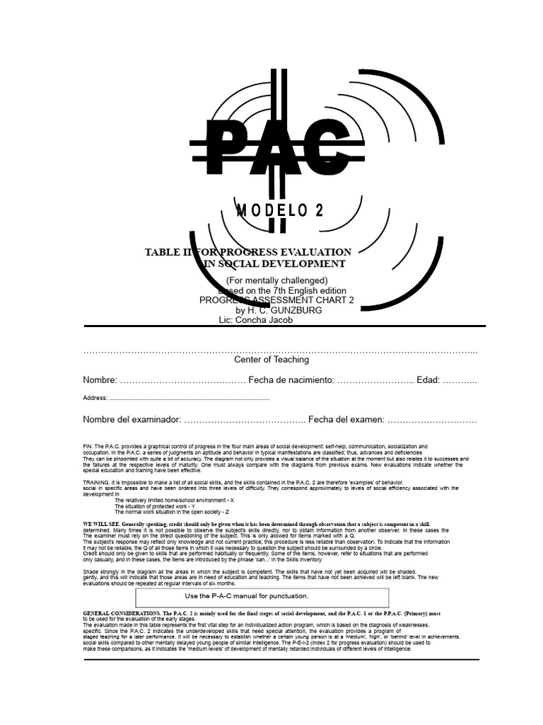 pac2 | PDF | Intellectual Disability