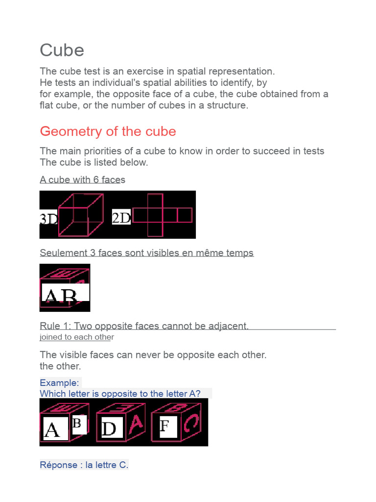 Cubes | PDF
