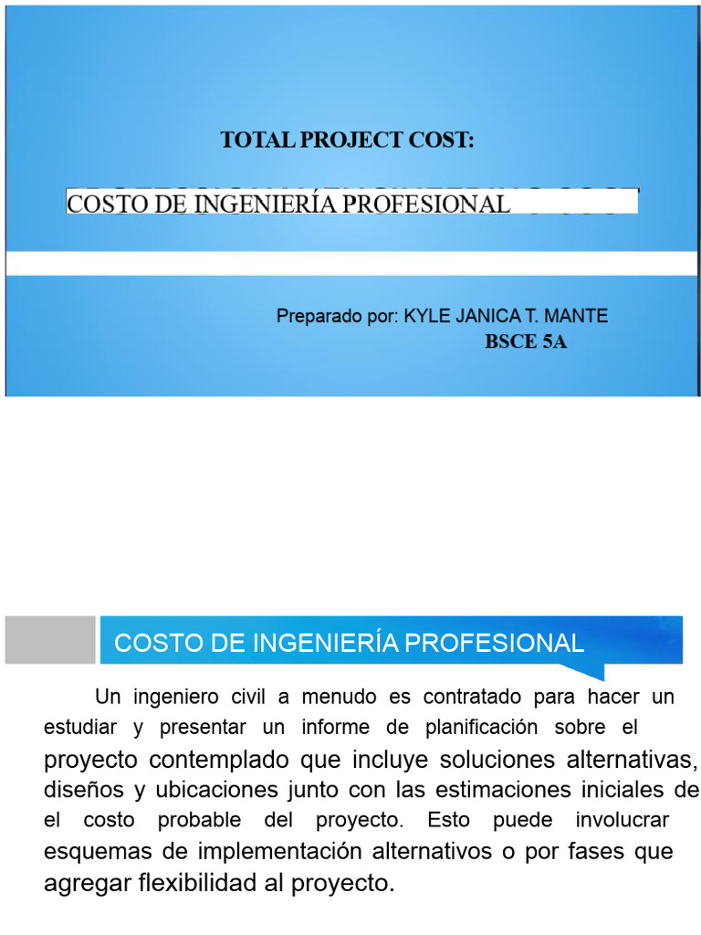 Ingeniería de Costos en Proyectos | PDF | Business