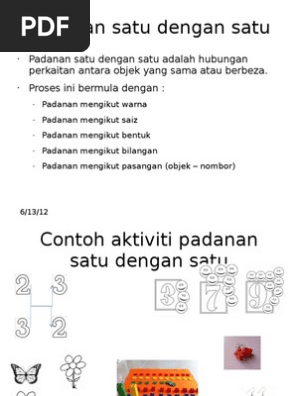 Padanan Satu Dengan Satu Pdf