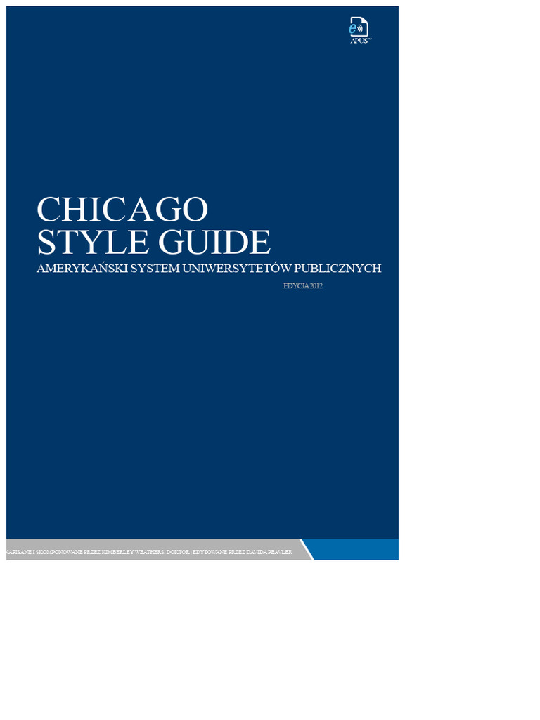 Chicago Manual of Style | PDF