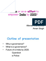 A Vision or An E-Effort To Empower India