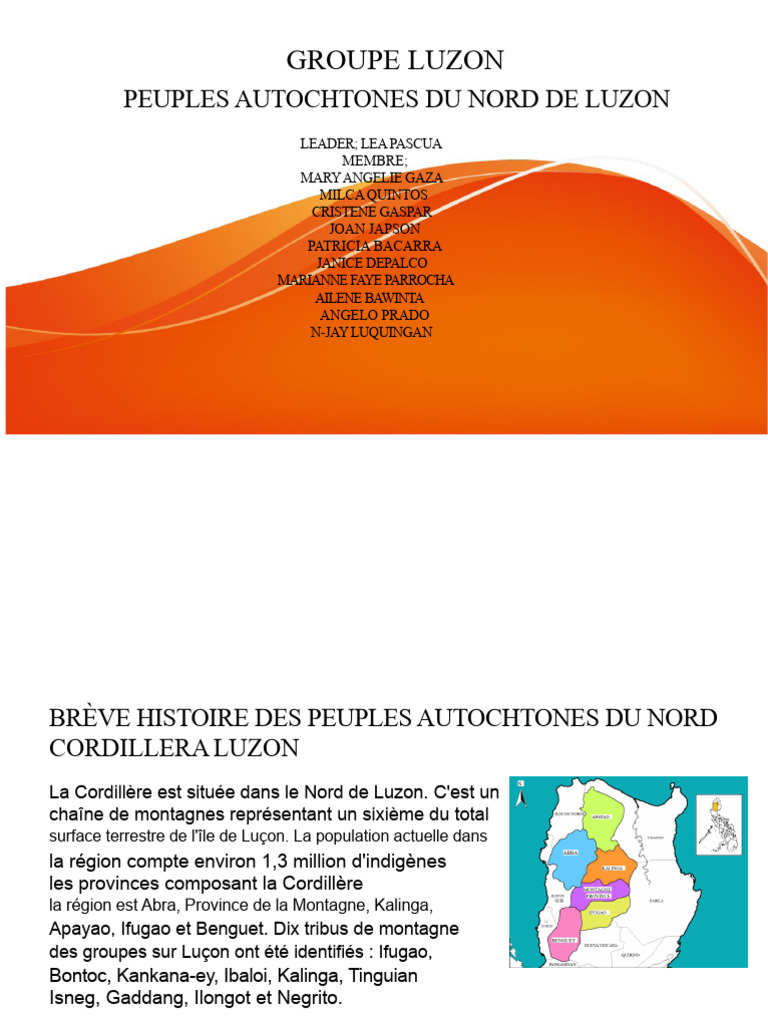 Peuples autochtones de la Cordillère Luzon | PDF | Colonisation ...