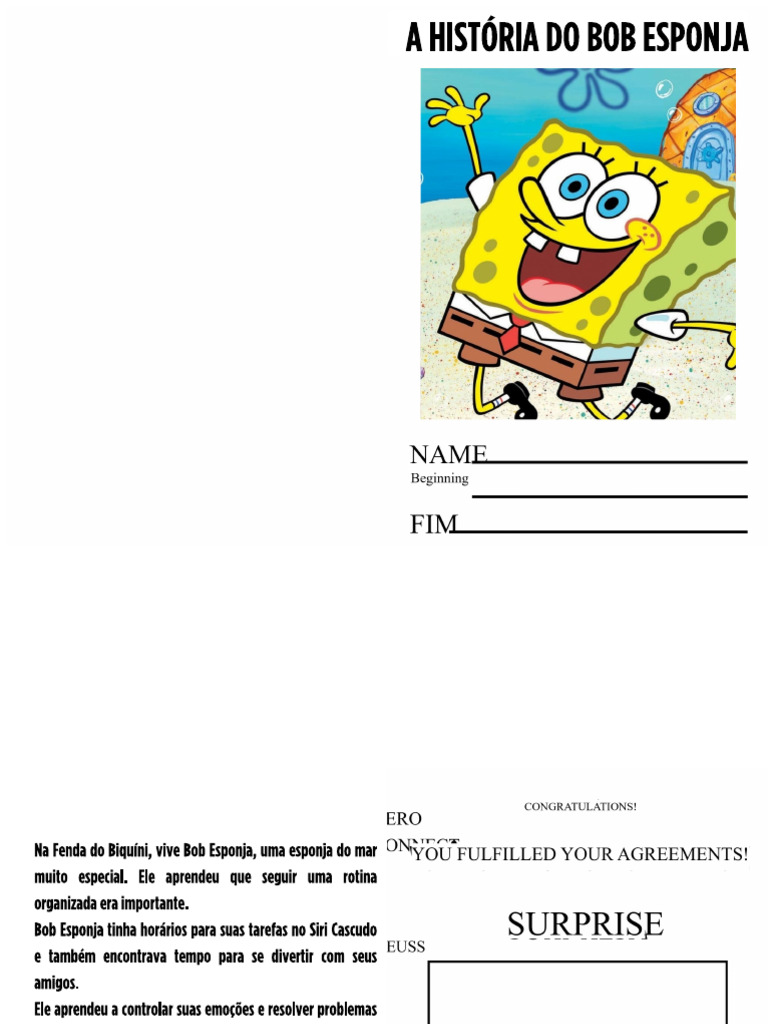 The Story of Spongebob | PDF