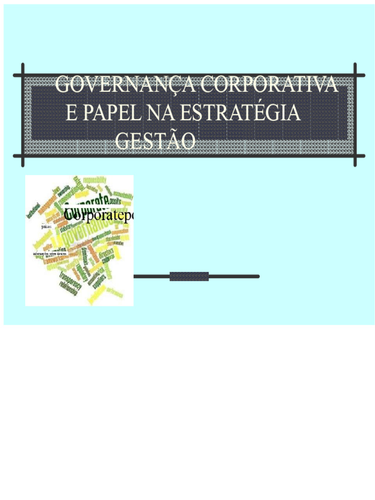 Governança Corporativa e Estratégia Empresarial | PDF | Governança ...