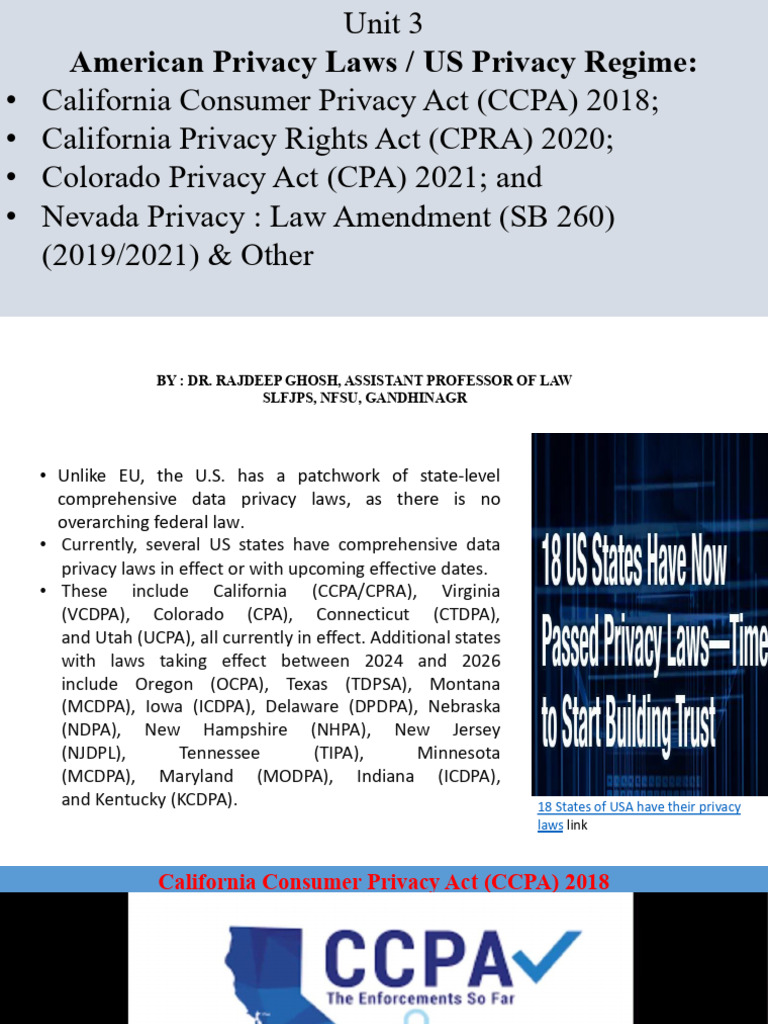 American Privacy Laws | PDF | Privacy | Health Insurance Portability ...