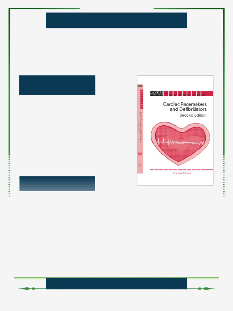 Cardiac Pacemakers and Defibrillators 2nd Edition Charles J. Love ebook ...