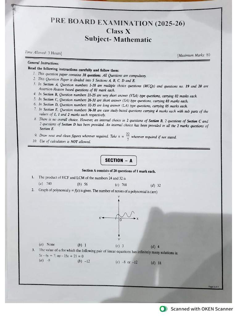 Maths Paper | PDF