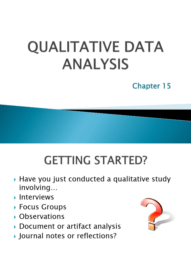 Qualitative Data Analysis Guide | PDF | Qualitative Research | Data