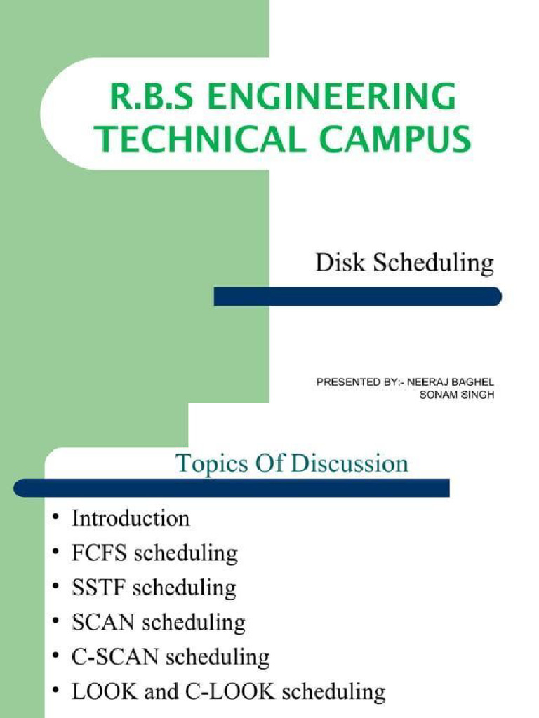 Disk Scheduling | PDF