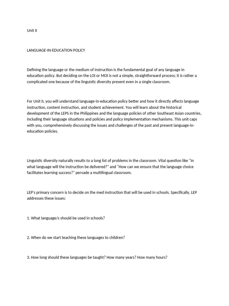 Unit-II-WPS-Office | PDF | First Language | Multilingualism