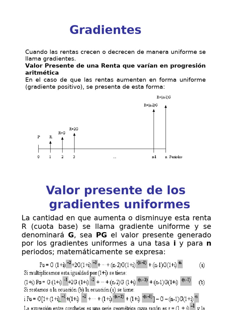 5.1 Gradientes | PDF | Economias | Ciencias económicas