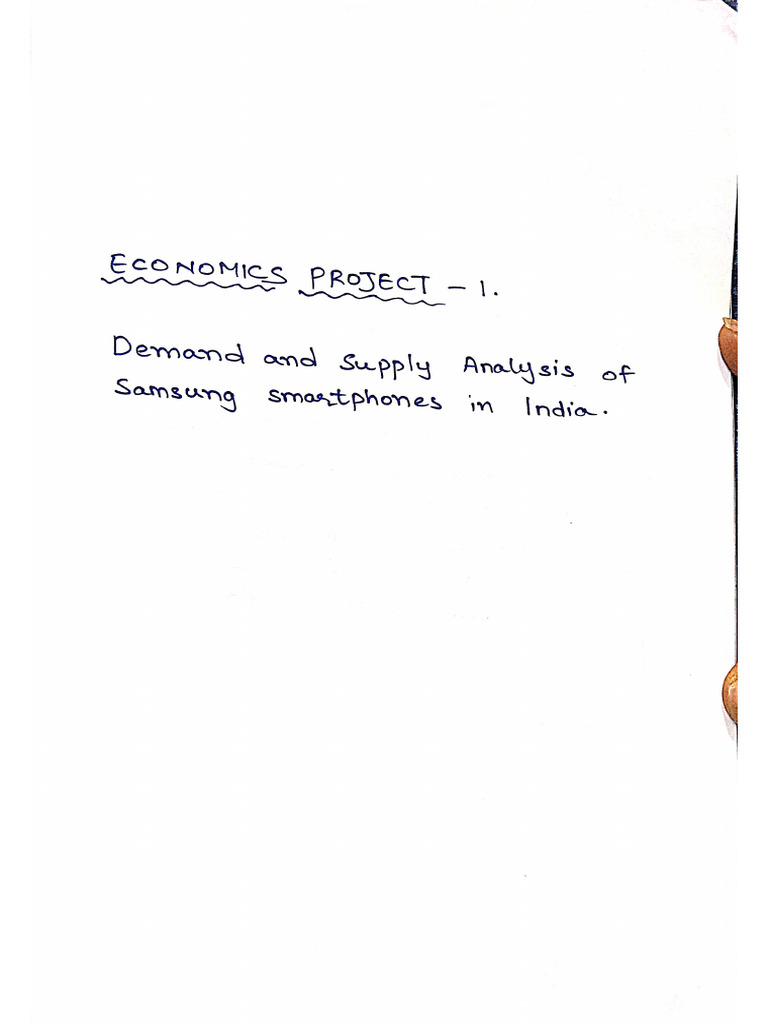 Economics Project | PDF