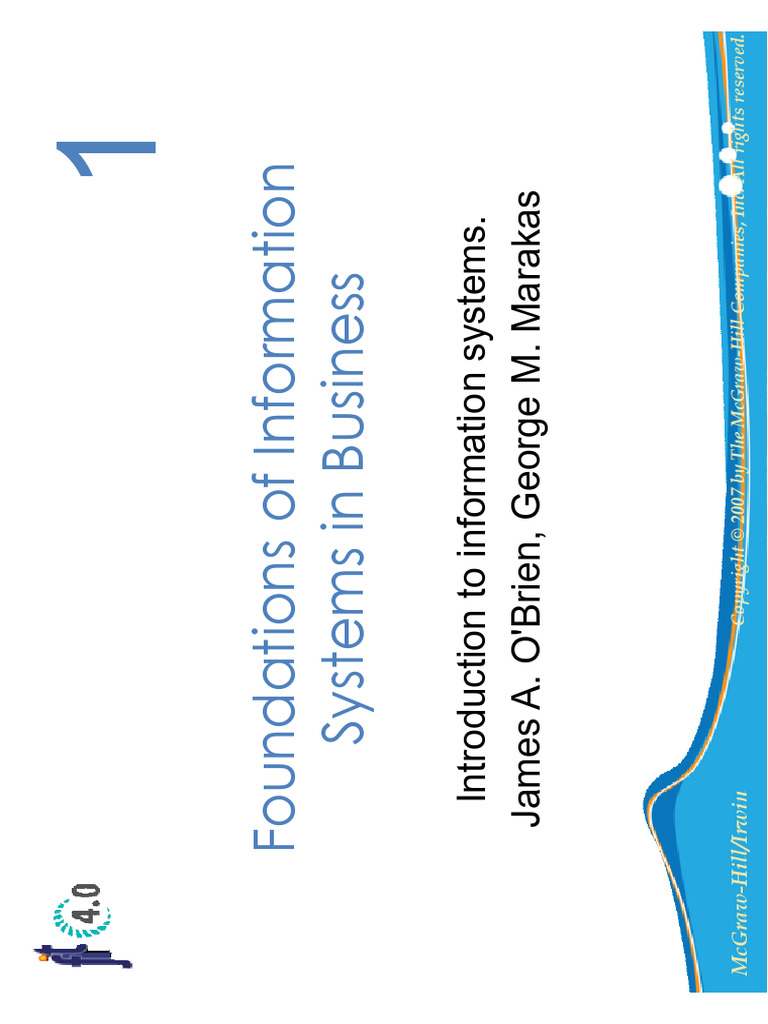 Foundations of Information Systems in Business | PDF | System | Information