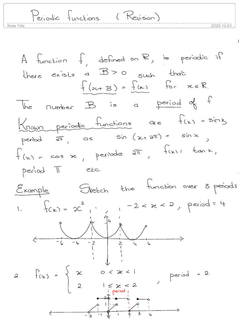 Convergence of Fourier Series | PDF