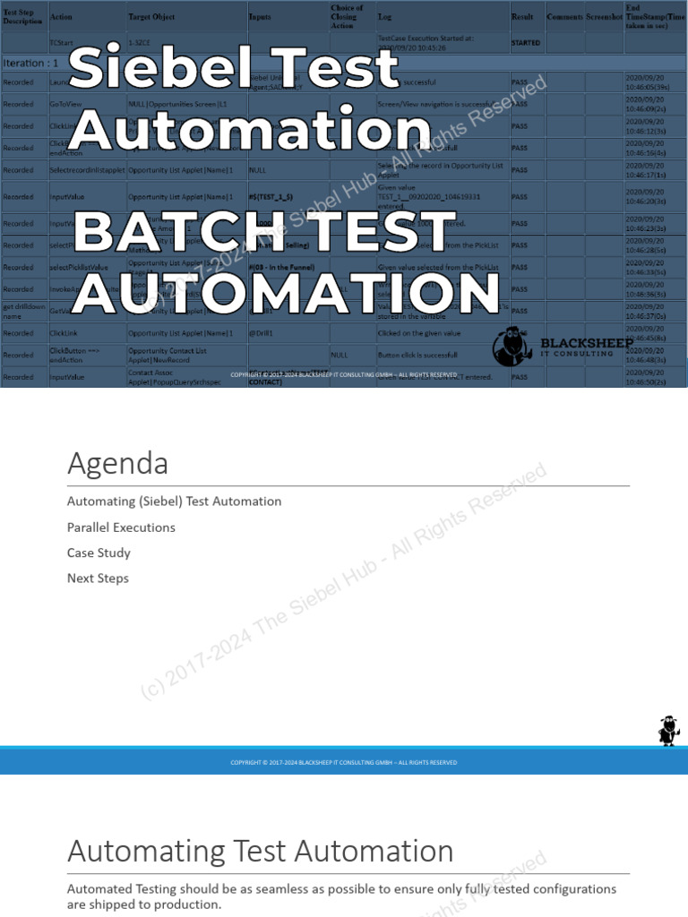 11 STA Batch Test Automation | PDF | System Software | Computing