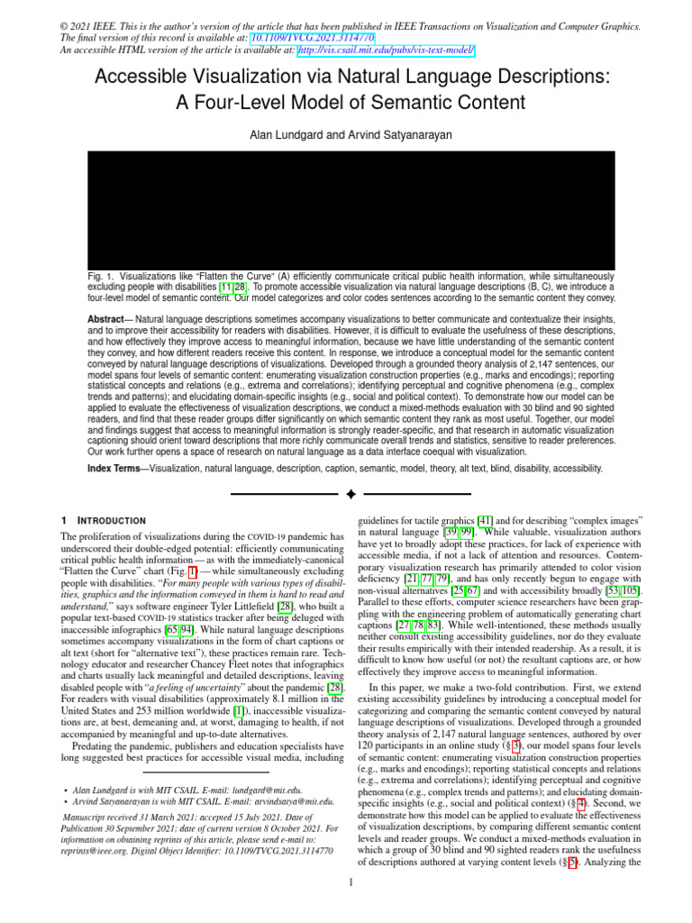Accessible Visualization via Natural Language Descriptions-A Four-Level ...