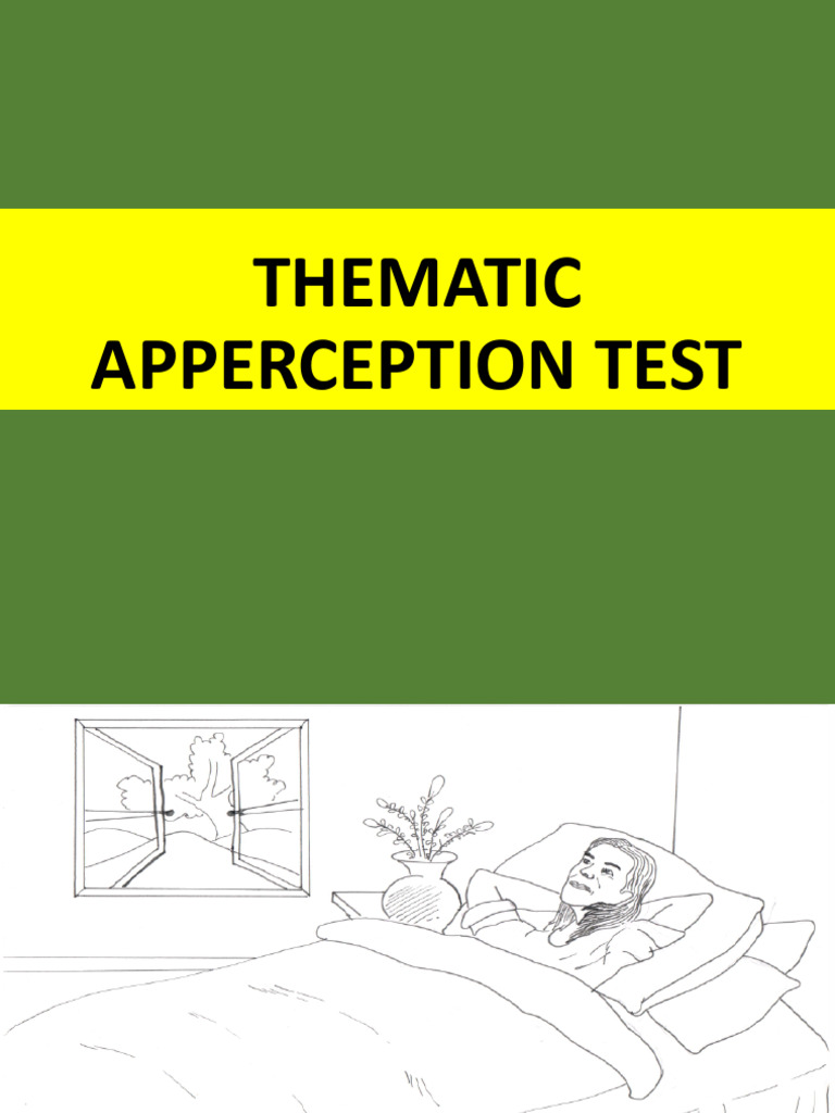 Thematic Apperception Test - Set I - (F) | PDF