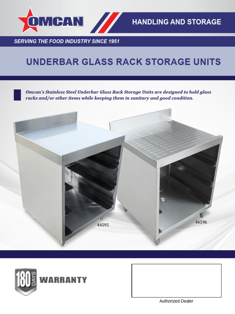 44595_44596 Glass Rack Storage Units | PDF