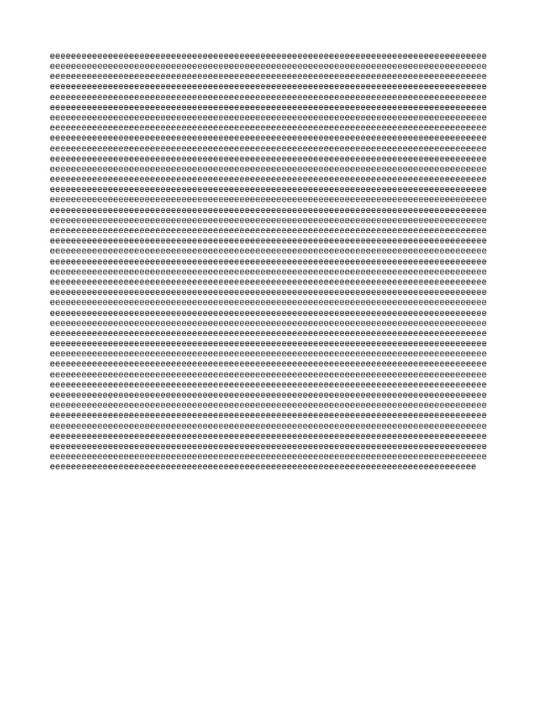 Document of Repeated Characters | PDF