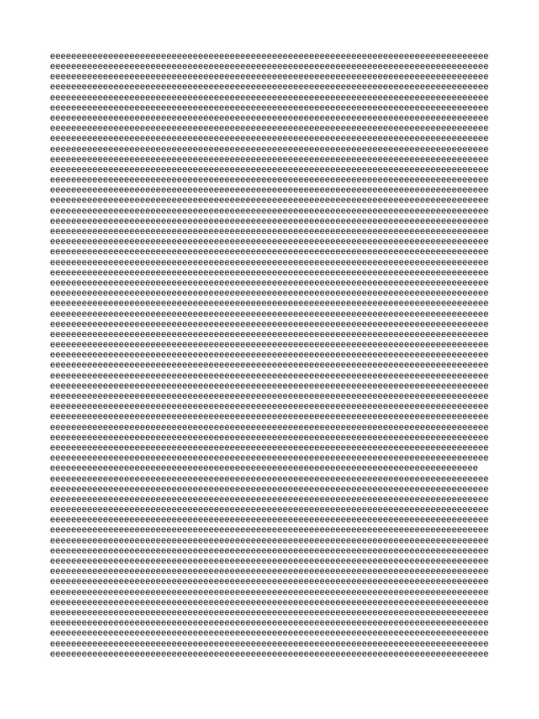 Document of Repeated Characters | PDF