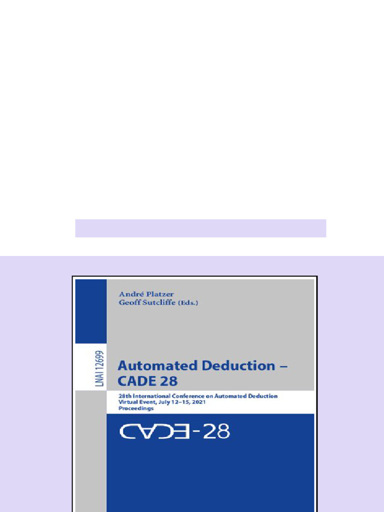 (Ebook) Automated Deduction – CADE 28: 28th International Conference on ...