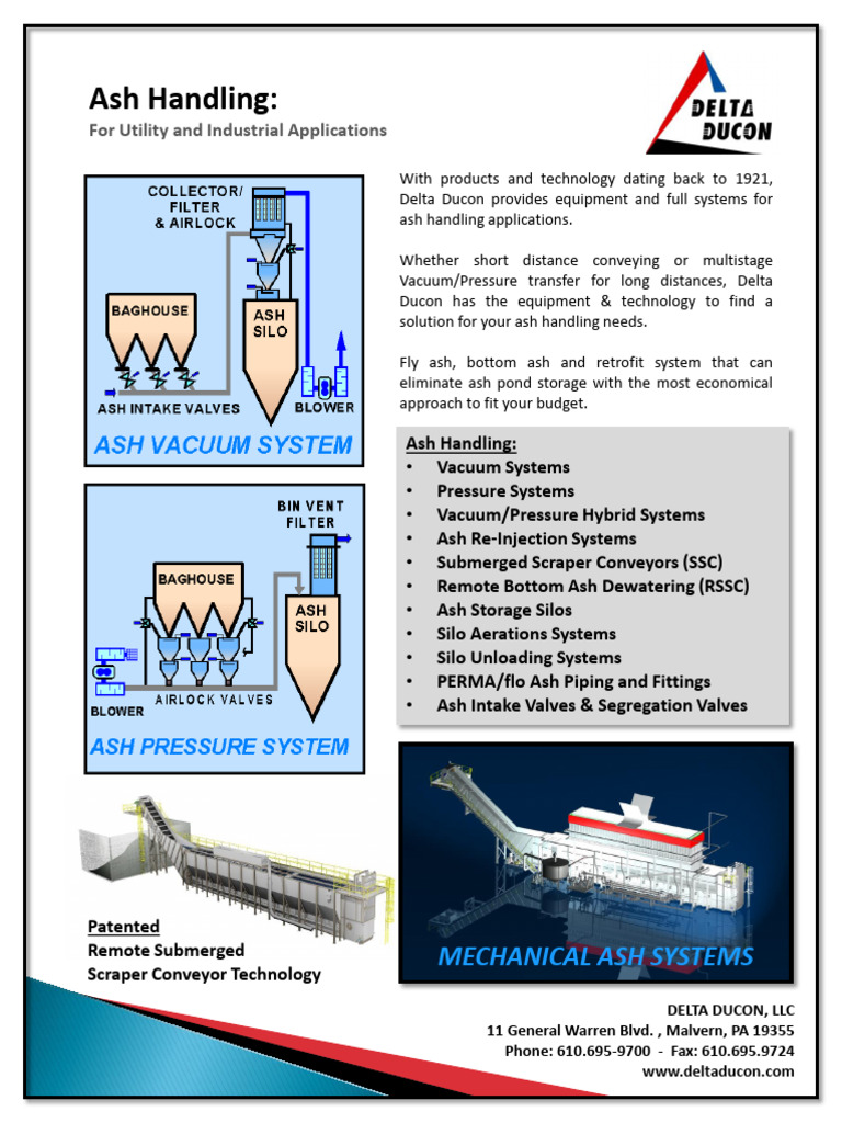 Ash Handling Solutions by Delta Ducon | PDF | Mechanical Engineering ...