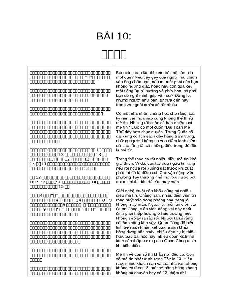 Bản Dịch Bài 10 | PDF