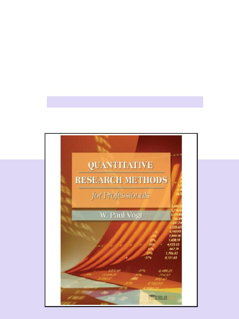Test Bank for Quantitative Research Methods for Professionals in ...