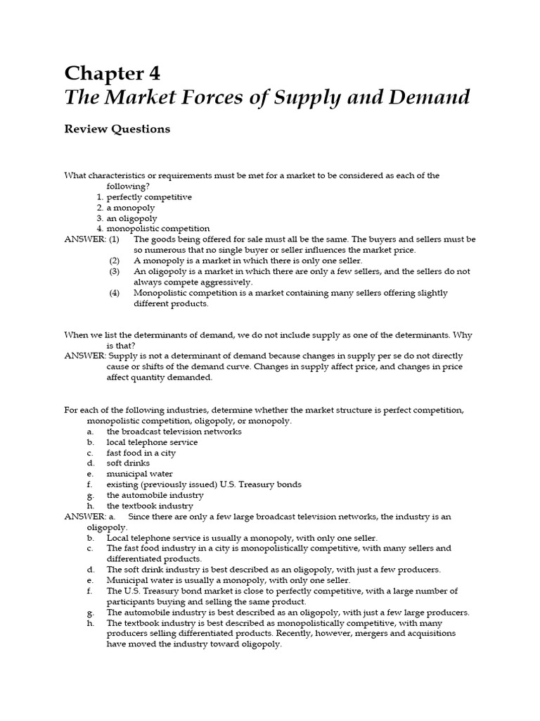 Market Structures and Demand Analysis | PDF | Economic Equilibrium | Demand