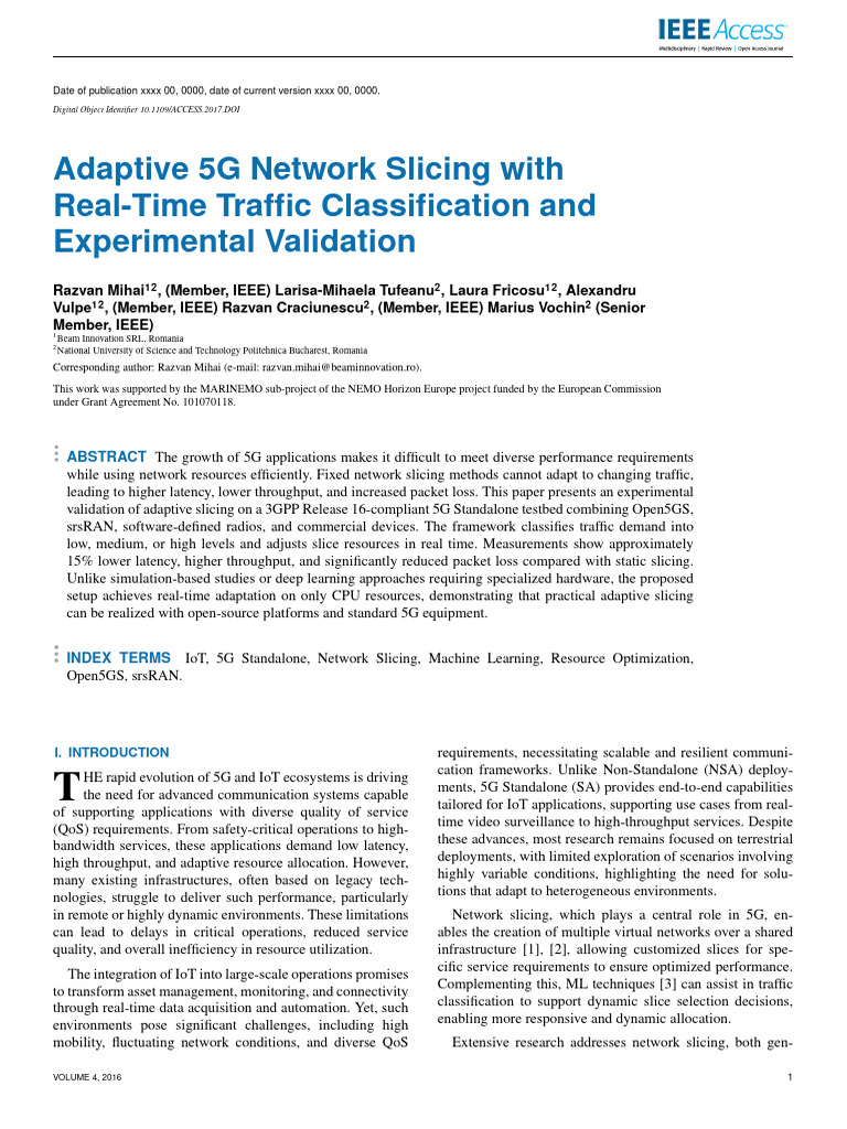 Adaptive 5G Network Slicing Validation | PDF | Computer Network ...
