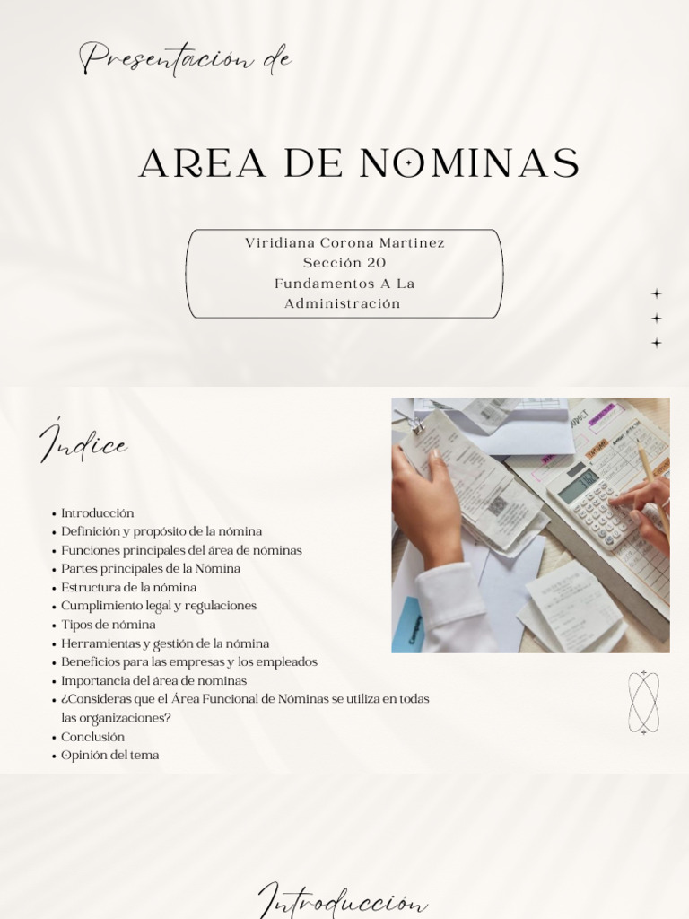 Importancia del Área de Nóminas en Empresas | PDF | Cheque de pago ...