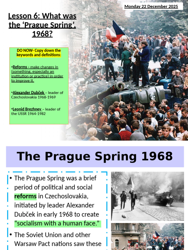 Overview of the Prague Spring 1968 | PDF | Former Socialist Republics ...