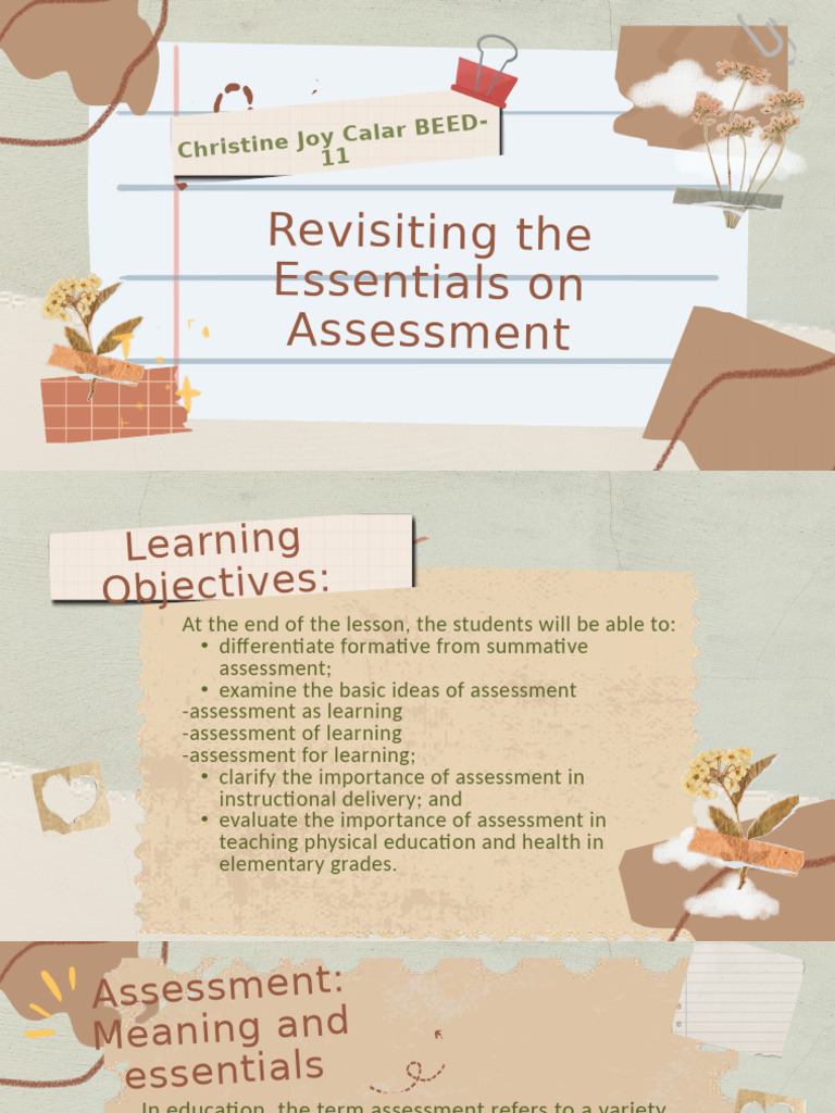 Essentials of Formative and Summative Assessment | PDF | Educational ...